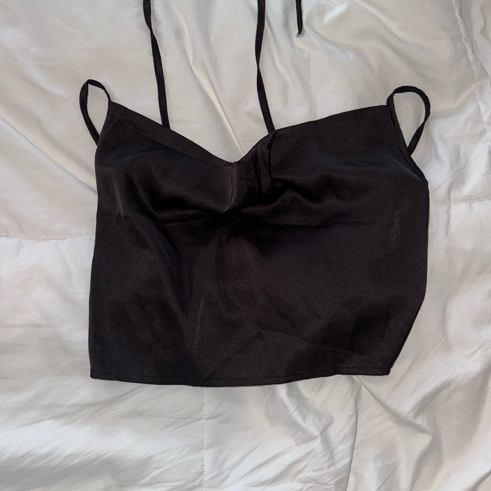 Silk backless tank
